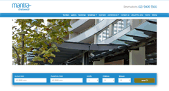 Desktop Screenshot of mantrachatswoodhotel.com.au