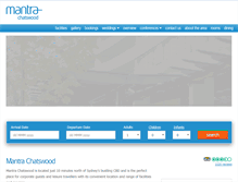 Tablet Screenshot of mantrachatswoodhotel.com.au